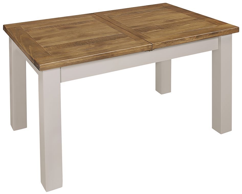 Cotswold Grey Painted Pine Dining Table Seats 4 To 6 Diners 140cm To 180cm Extending Rectangular Top