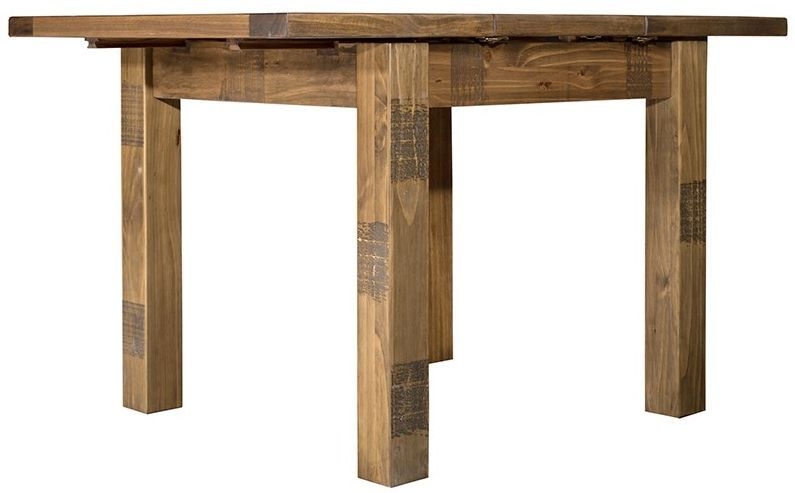 Cotswold Rustic Pine Dining Table Seats 4 To 6 Diners 90cm To 130cm Extending Square Top