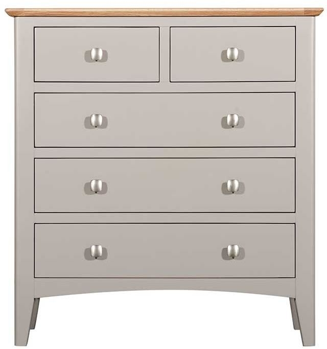 Eva Grey And Oak Chest 2 3 Drawers