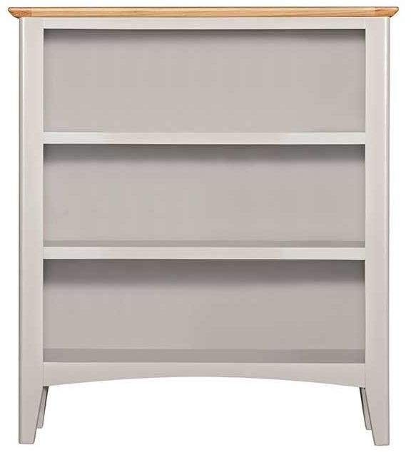 Eva Grey And Oak Small Bookcase 90cm H