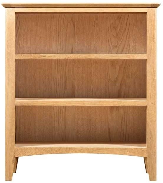 Eva Natural Oak Small Bookcase 90cm H