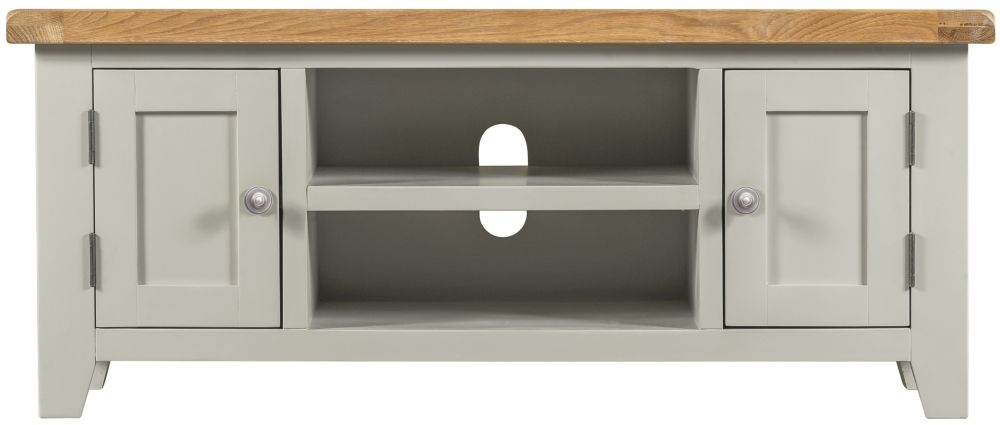 Wexford Large Tv Unit 120cm W With Storage For Television Upto 43in Plasma