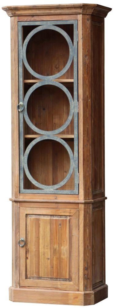 Hudson Bay Industrial Old Pine Display Cabinet