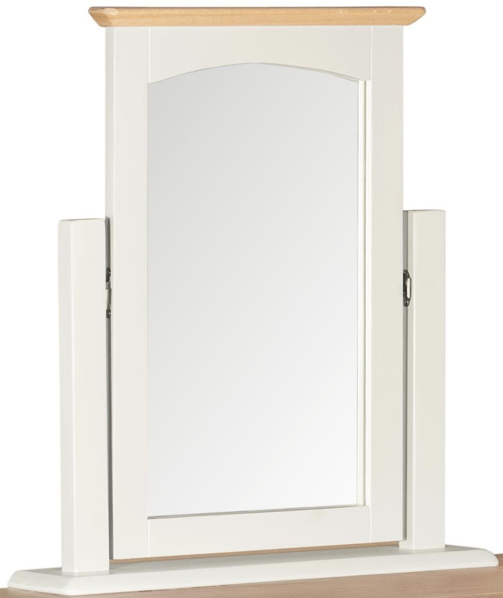 Lowell White And Oak Single Vanity Mirror