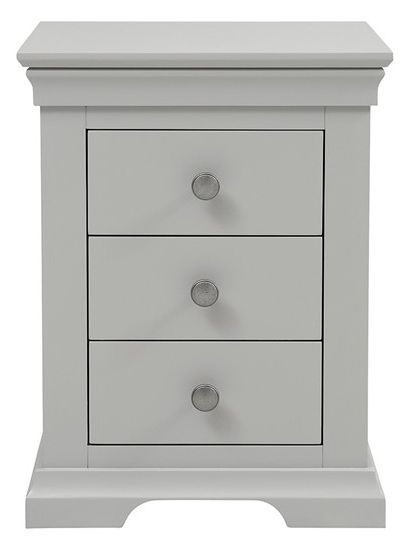 Province Painted Bedside Cabinet 3 Drawer
