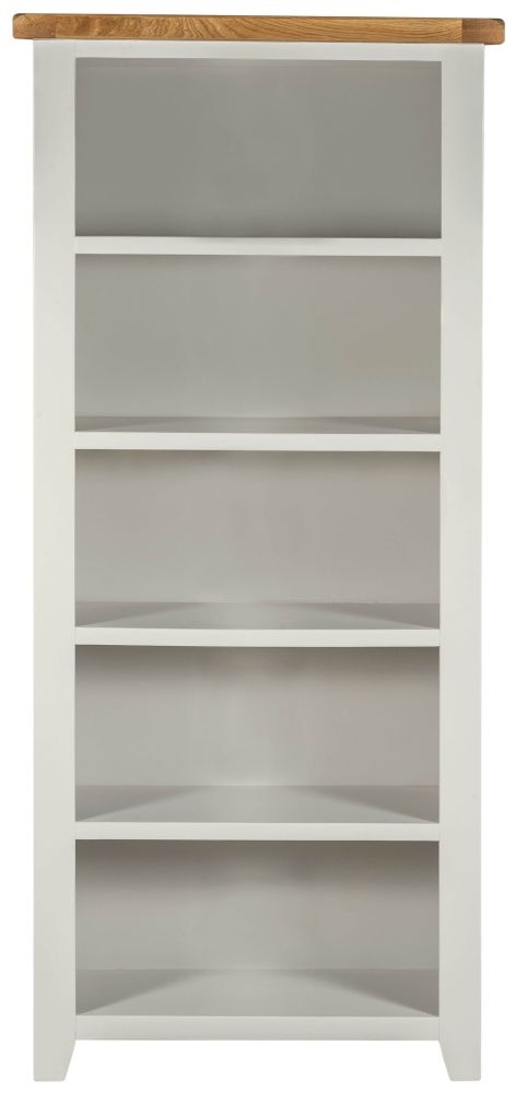 Wexford Grey And Oak Large Bookcase Tall Bookshelf 180cm H