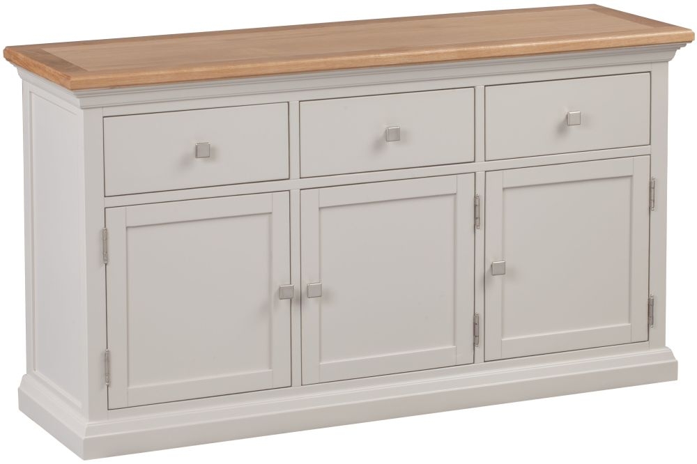 Homestyle Gb Cotswold Oak And Painted Large Sideboard