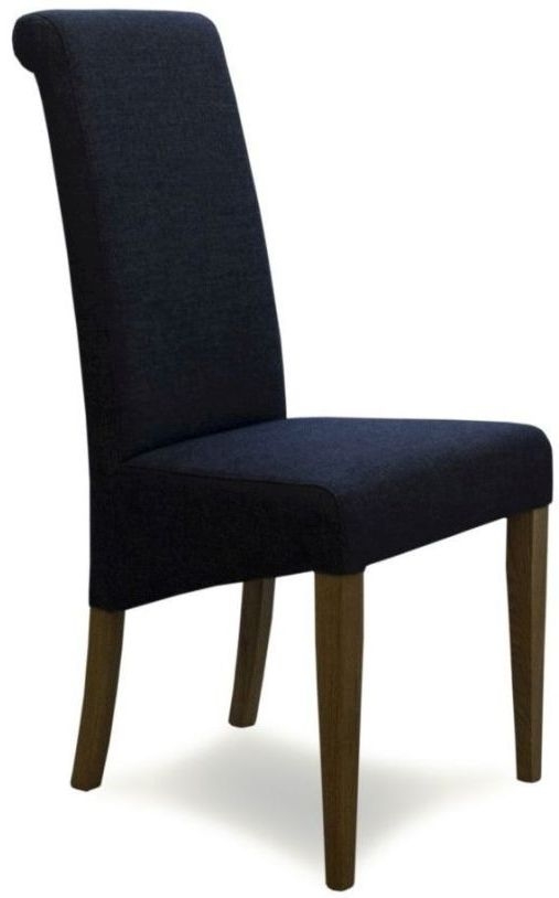 Homestyle Gb Italia Charcoal Fabric Dining Chair Sold In Pairs