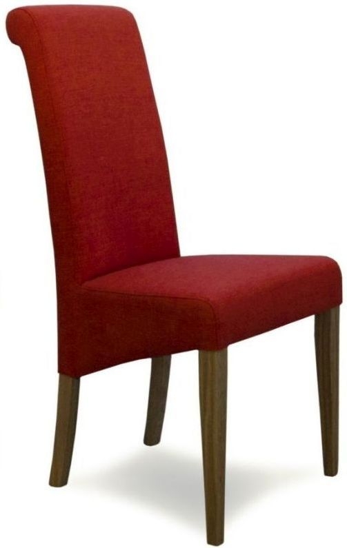 Homestyle Gb Italia Chilli Fabric Dining Chair Sold In Pairs