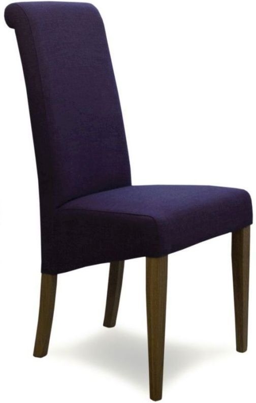 Homestyle Gb Italia Purple Fabric Dining Chair Sold In Pairs