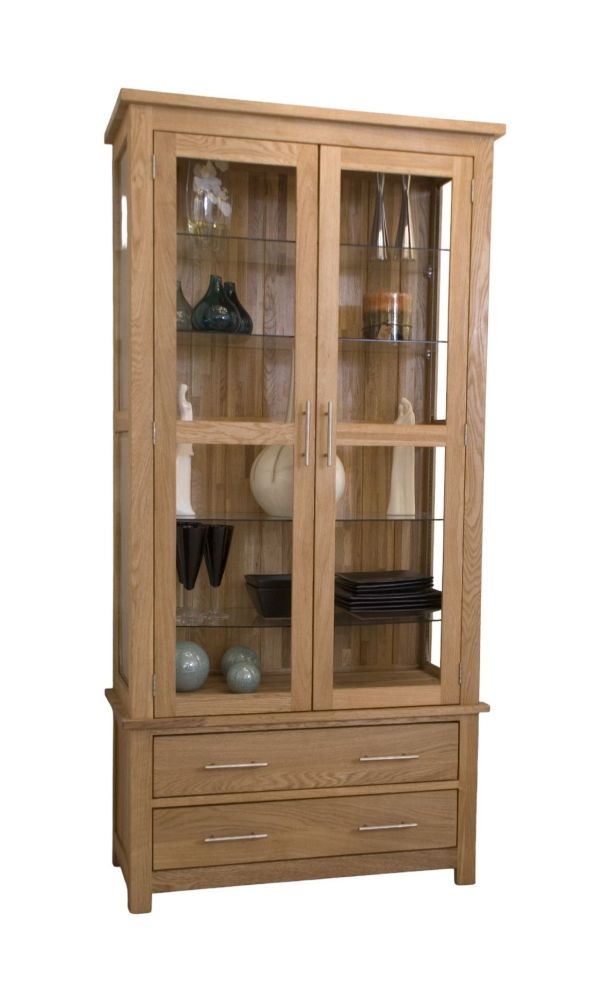 Homestyle Gb Opus Oak Glass Display Cabinet