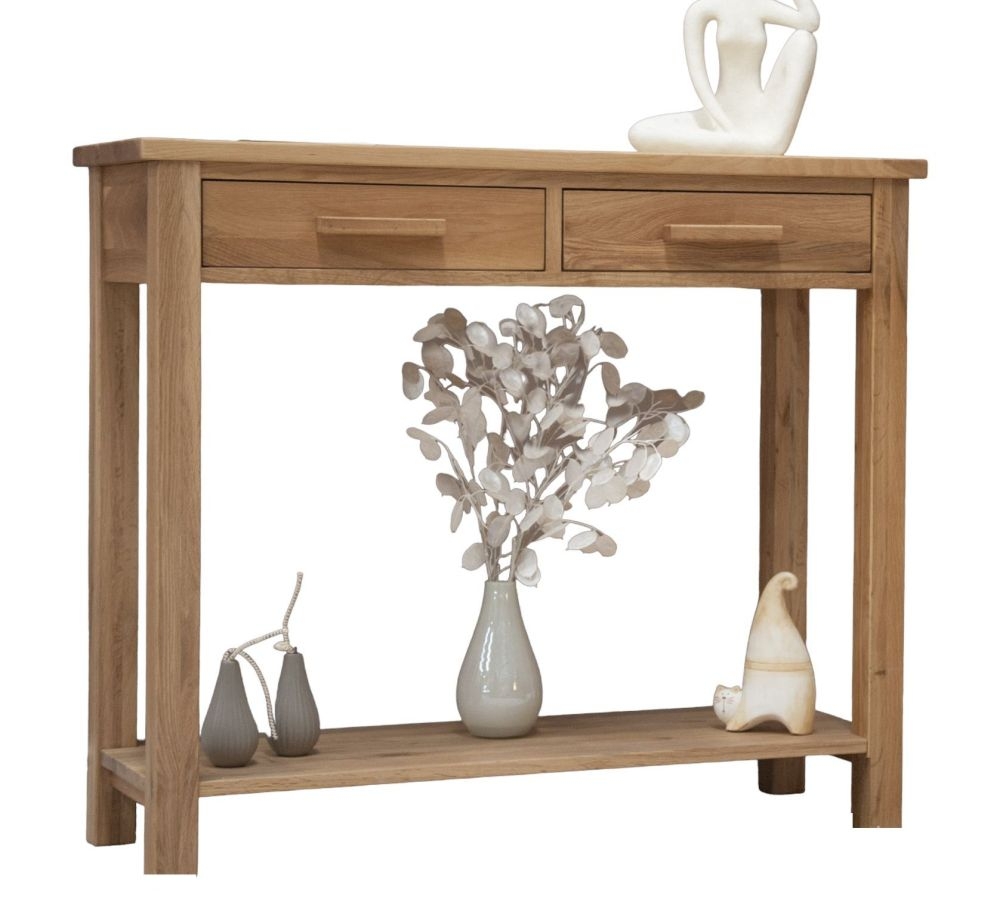 Homestyle Gb Opus Oak Large Console Table