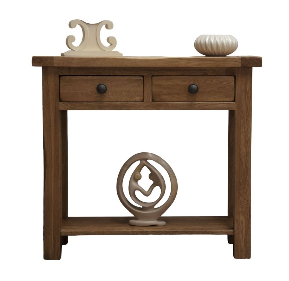 Homestyle Gb Rustic Oak Console Table