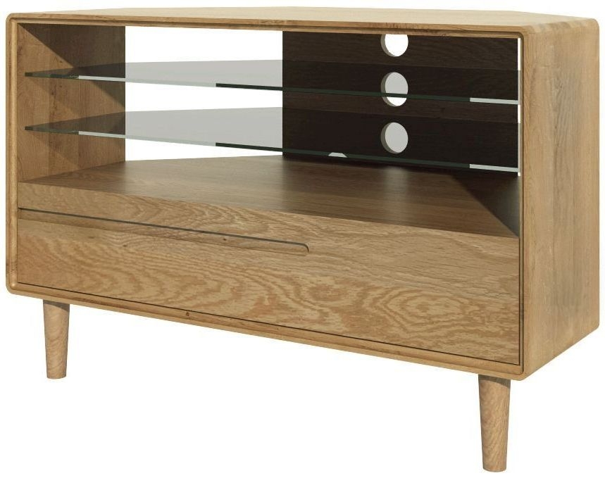 Homestyle Gb Scandic Oak Corner Tv Unit