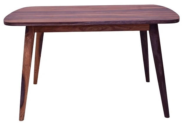 Goa Sheesham Wood Dining Table 135cm Rectangular Top Seats 4 To 6 Diners