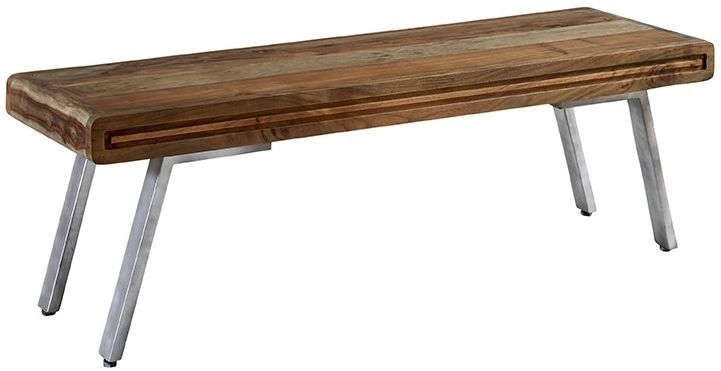Indian Hub Aspen Iron And Wood Dining Bench