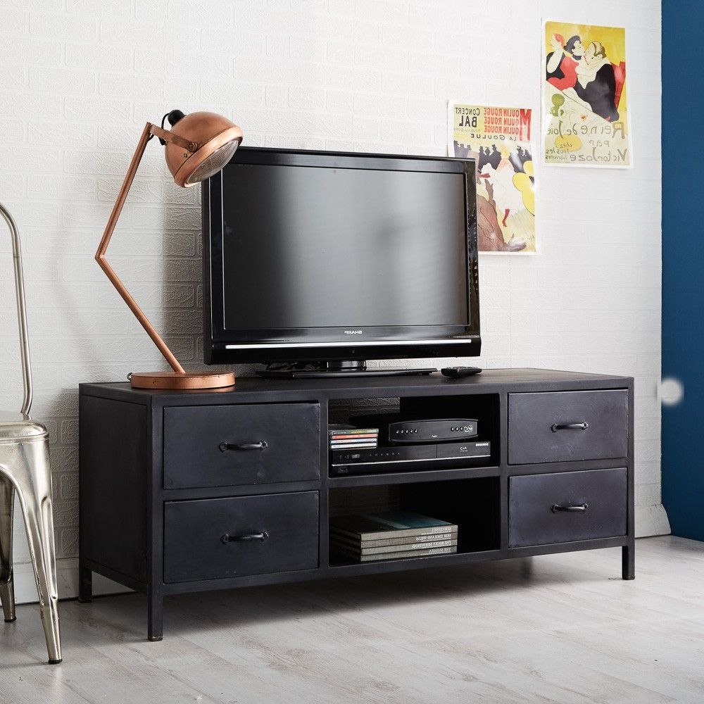 Indian Hub Metalica Dark Tv Media Unit