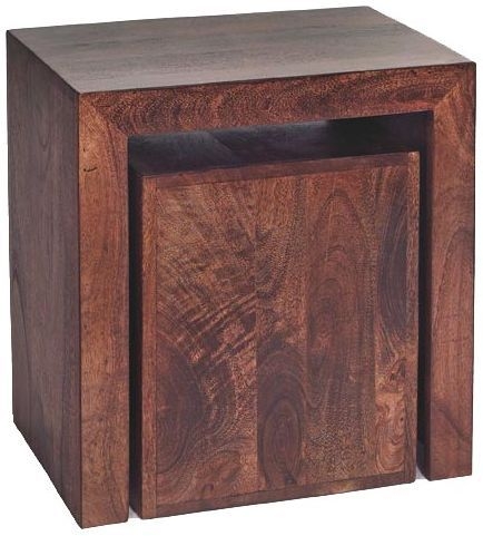 Indian Hub Toko Mango Cubed Nest Of Tables