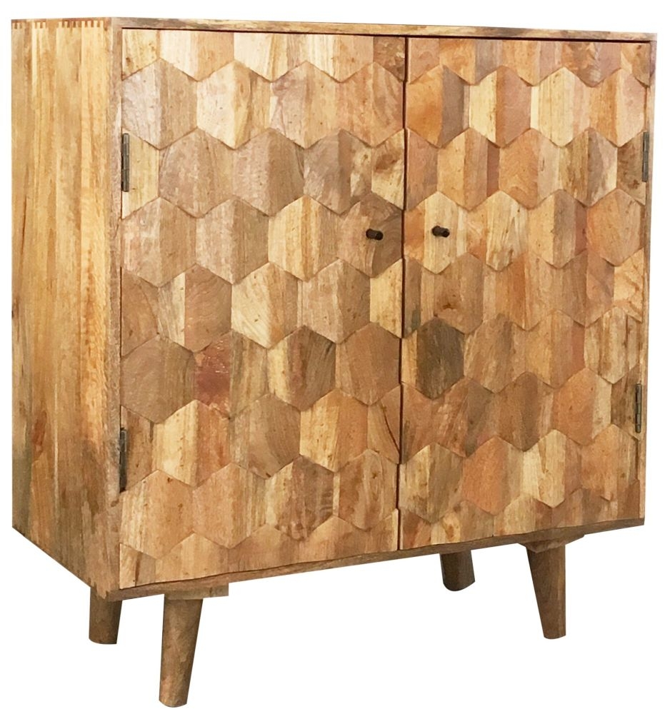 Jaipur Hexagonal Mango Wood Small Sideboard