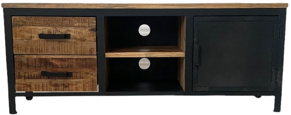 Induse Industrial Tv Unit 145cm With Storage For Television Upto 60inch Plasma