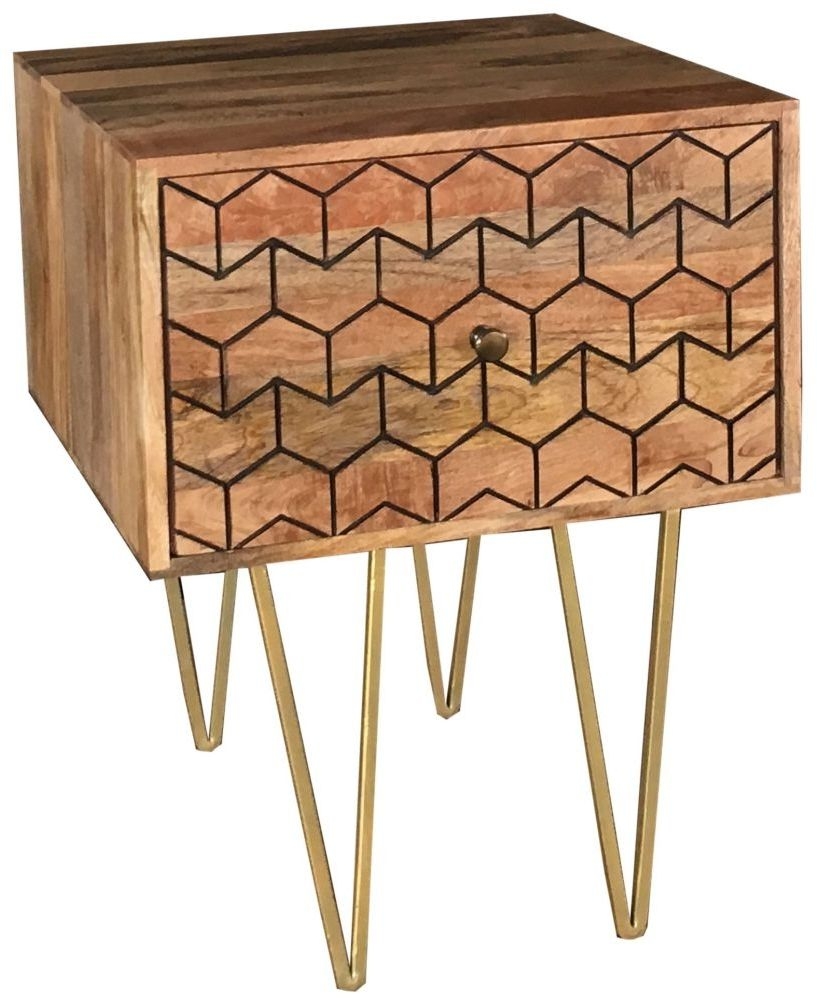 Jaipur Nive Mango Wood Lamp Table