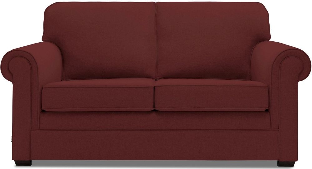 Jaybe Classic Pocket Sprung Sofa Bed Berry Fabric