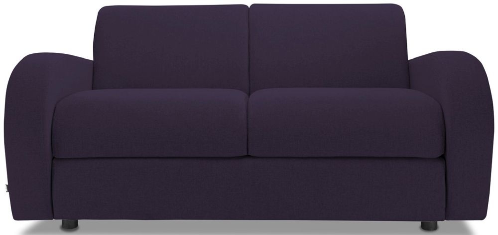 Jaybe Retro Deep Sprung Mattress 2 Seater Sofa Bed Aubergine Fabric