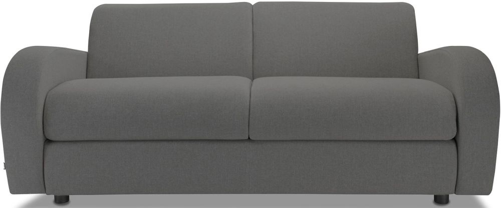 Jaybe Retro Deep Sprung Mattress 3 Seater Sofa Bed Slate Fabric