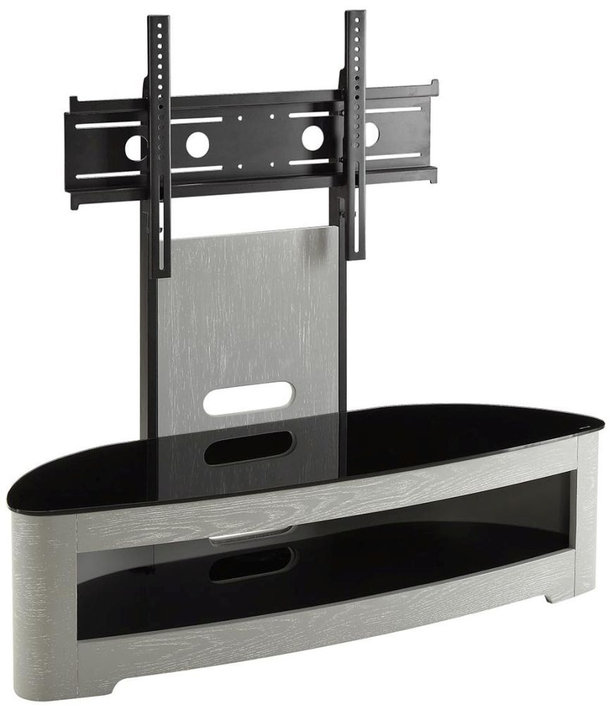 Jual Curve Grey Ash Cantilever Tv Stand Jf209