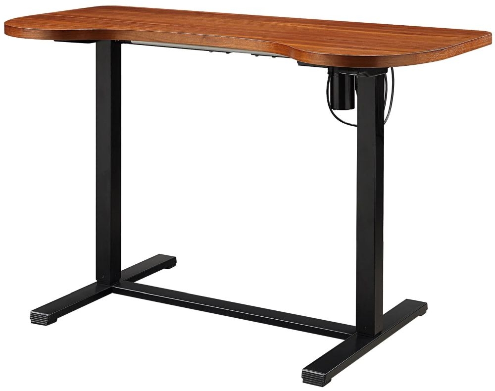 Jual San Francisco Walnut And Black Height Adjustable Desk Pc715