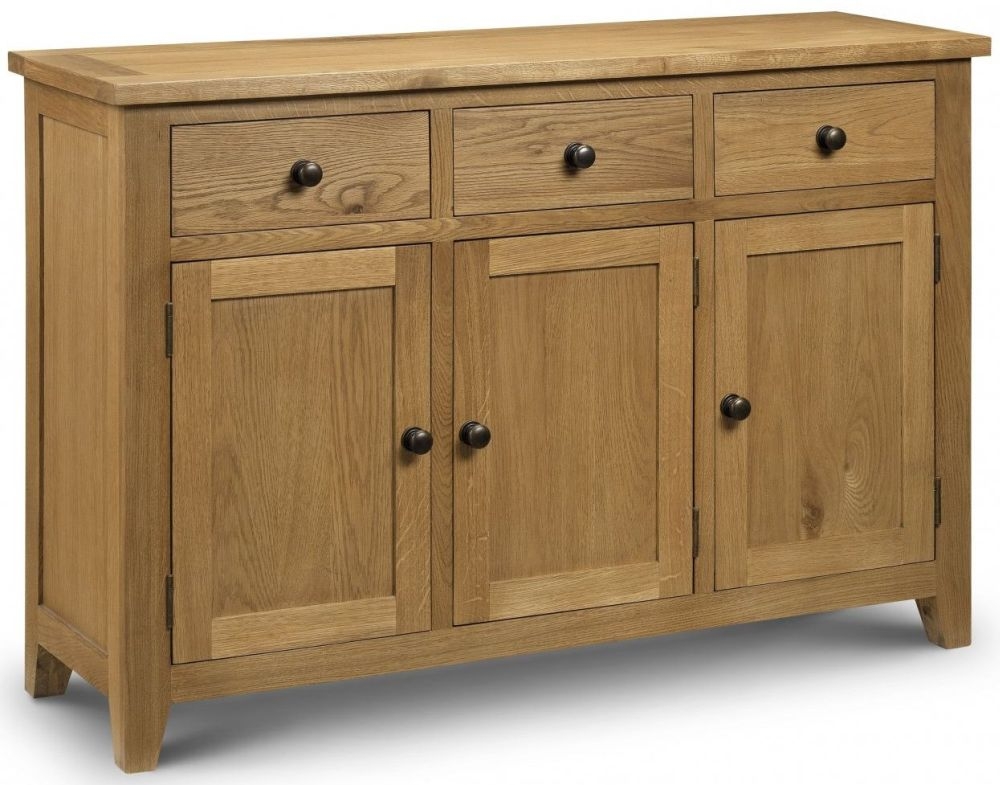 Julian Bowen Astoria Oak 3 Door 3 Drawer Sideboard