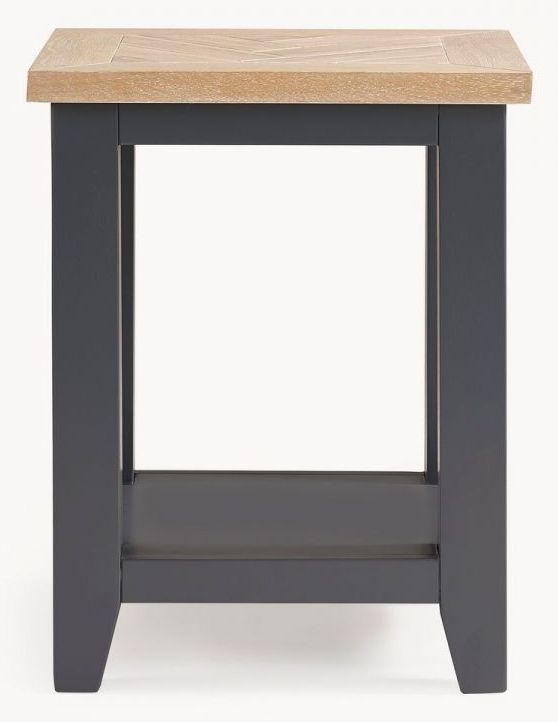 Julian Bowen Bordeaux Dark Grey Lamp Table