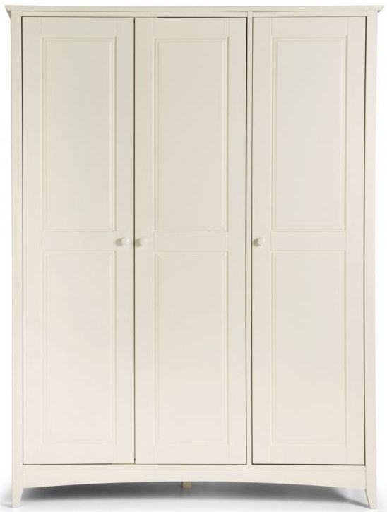 Julian Bowen Cameo White 3 Door Wardrobe