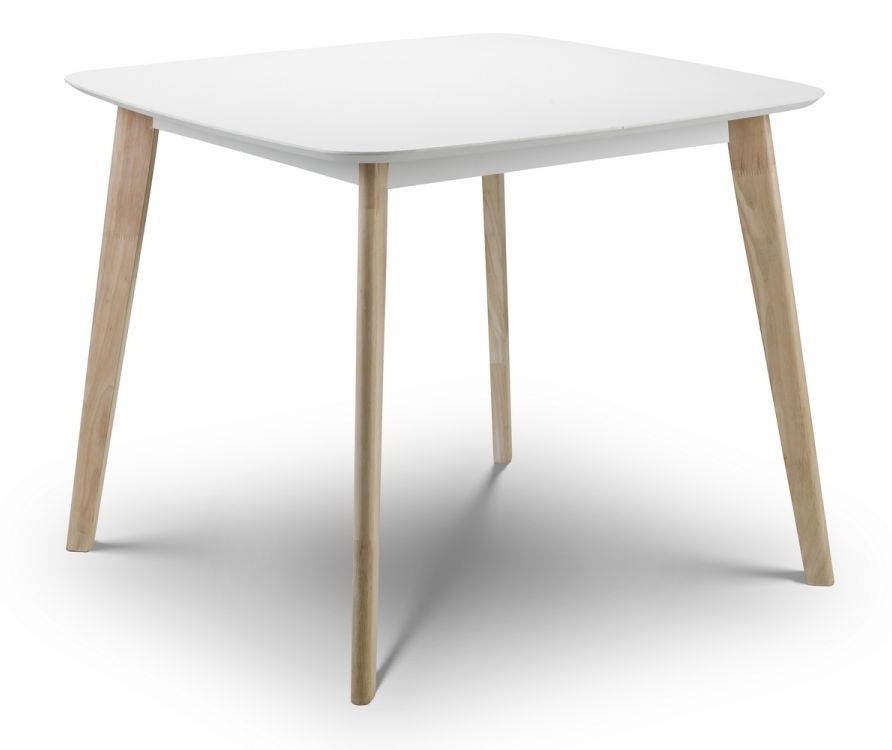 Julian Bowen Casa White And Oak Square Dining Table