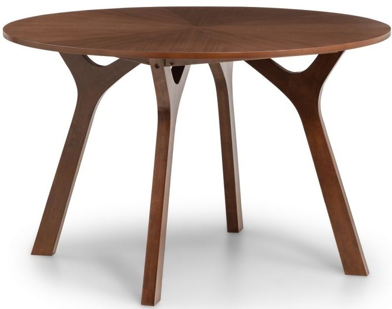 Julian Bowen Huxley Walnut Round Dining Table Clearance Fss14438