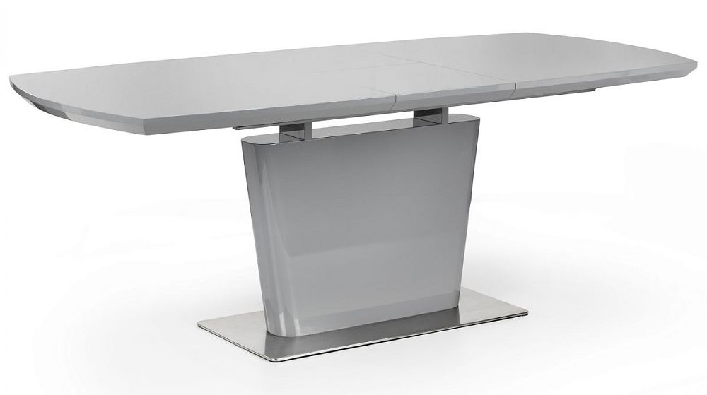 Julian Bowen Como Grey High Gloss 6 Seater Extending Dining Table 160cm200cm