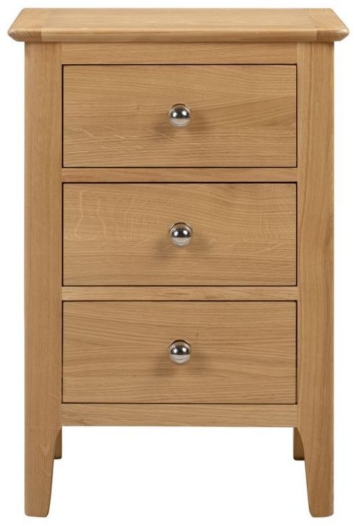 Julian Bowen Cotswold Oak 3 Drawer Bedside Cabinet