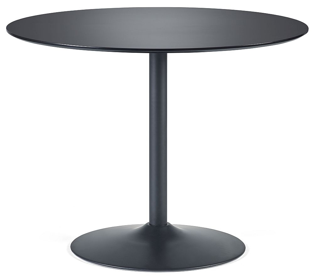 Julian Nero Black 80cm Round Dining Table