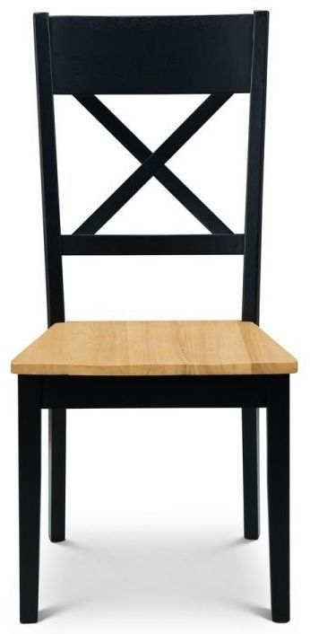 Julian Bowen Hockley Oak And Black Dining Chair Sold In Pairs