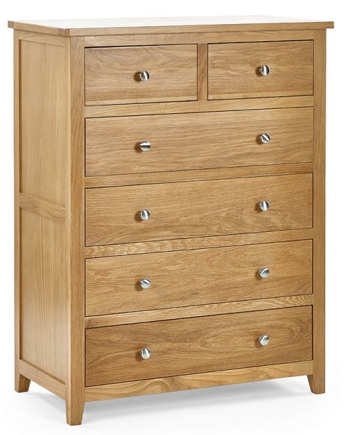 Julian Bowen Mallory Solid Oak And Oak Veneers 42 Drawer Chest