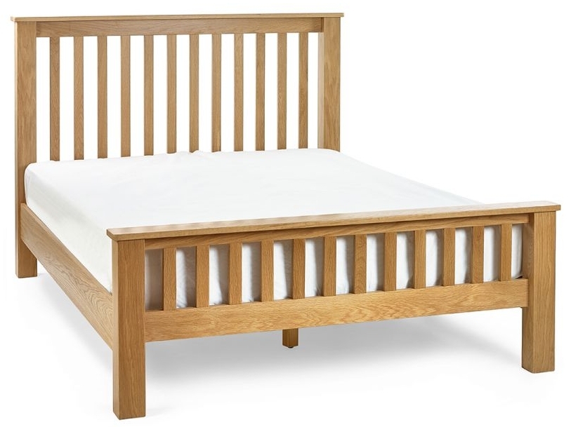 Mallory Oak High Footend Bed Comes In Double And King Size