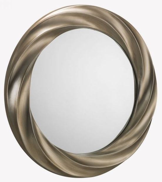 Julian Bowen Andante Silver Round Wall Mirror 77cm X 77cm