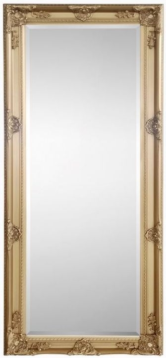 Julian Bowen Palais Gold Rectangular Dress Mirror 70cm X 170cm