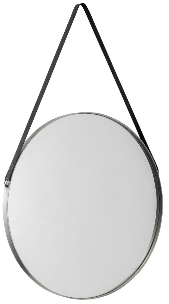 Julian Bowen Opera Round Pewter Mirror 60cm X 60cm