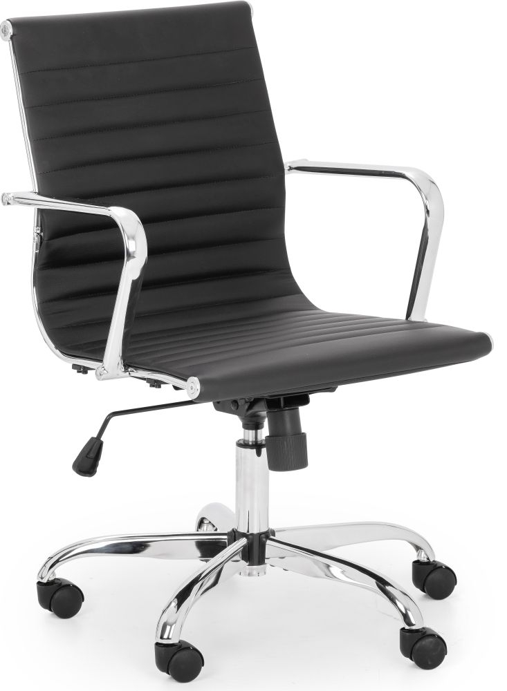 Julian Bowen Gio Black And Chrome Office Chair