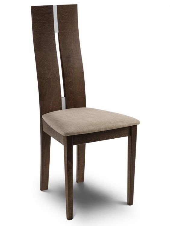 Julian Bowen Cayman Walnut Dining Chair Sold In Pairs