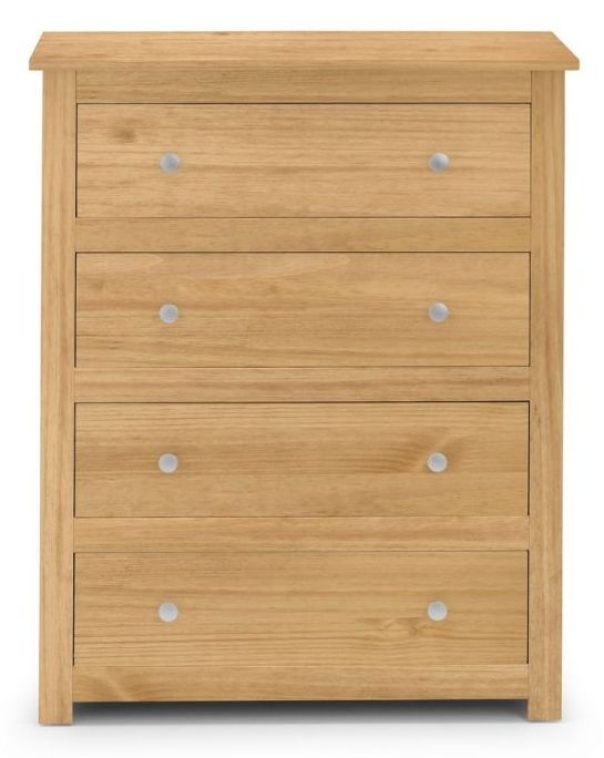 Julian Bowen Radley Waxed Pine 4 Drawer Chest