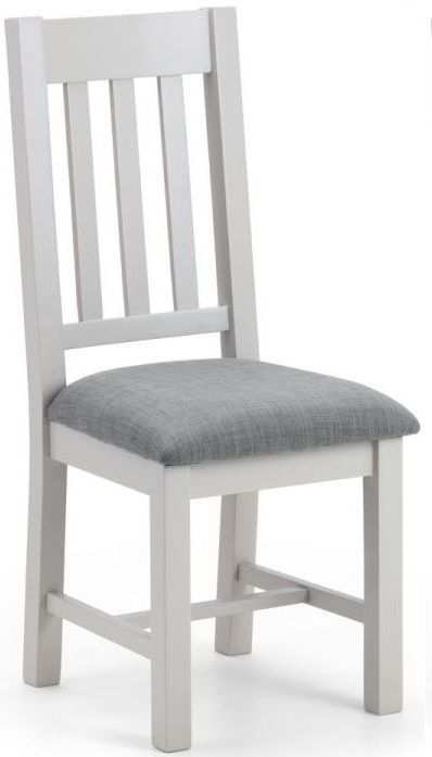 Julian Bowen Richmond Oak And Elephant Grey Dining Chair Sold In Pairs