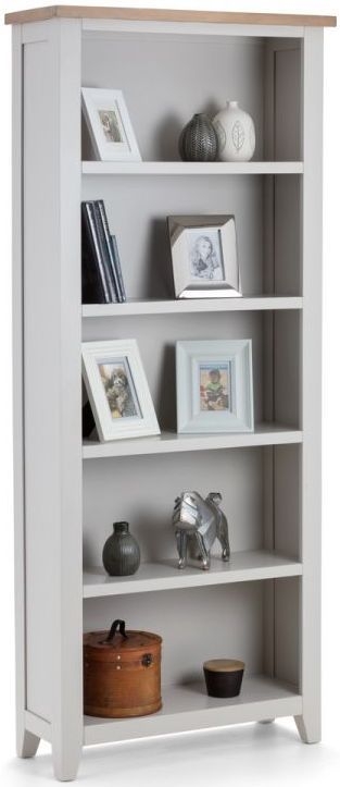 Julian Bowen Richmond Oak And Elephant Grey Bookcase