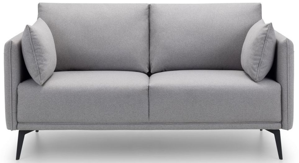 Julian Bowen Rohe Fabric Grey 2 Seater Sofa